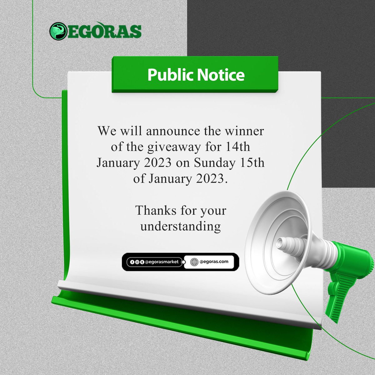 Important announcement 👇👇

$egc $usdt $btc

#Giveaways