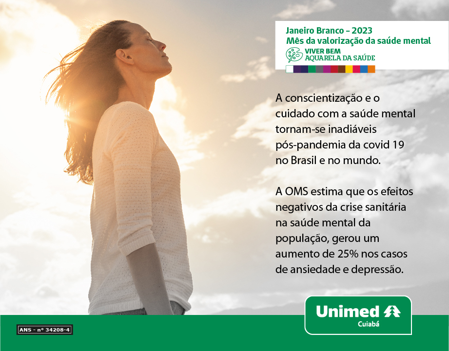 Unimed_Cuiaba's tweet photo. Saúde mental é coisa séria.

A nossa mente comanda a nossa vida, por isso, é preciso cuidar dela diariamente. https://t.co/L8Yalc0BE2