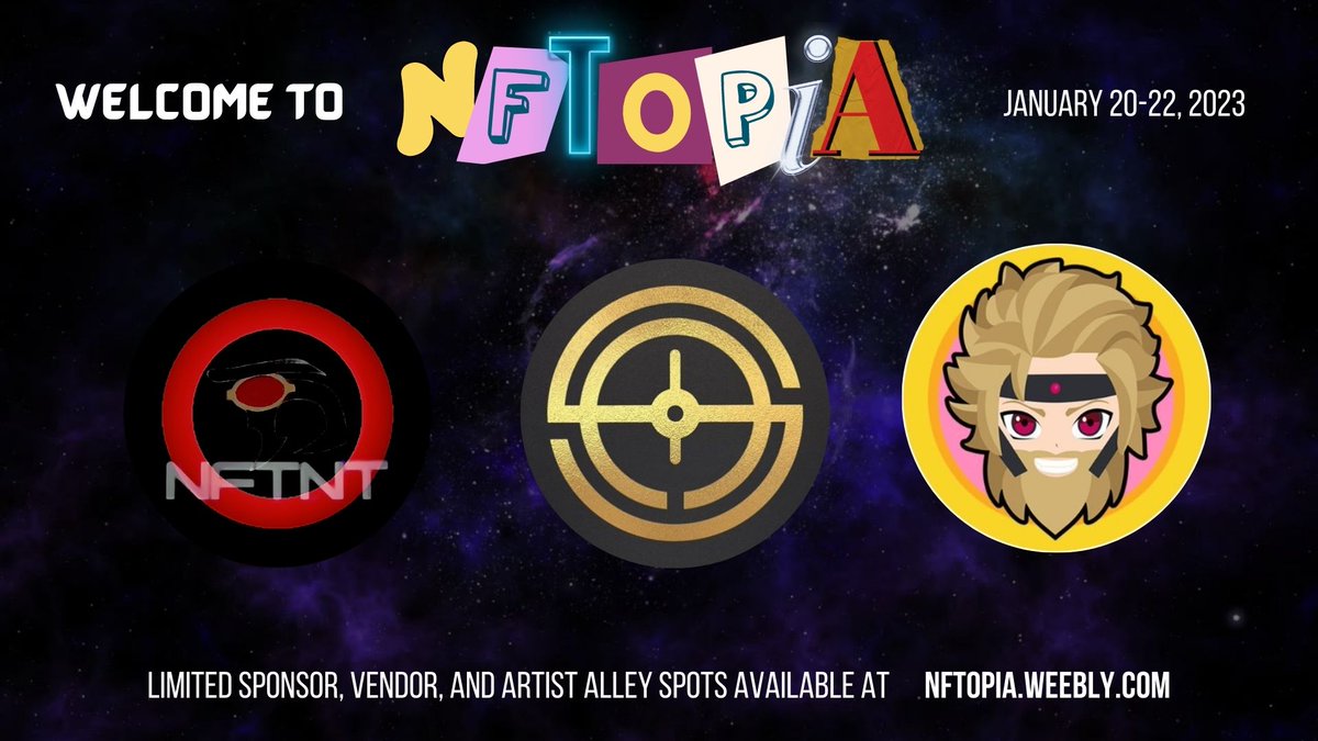 NFTopia is getting stacked! Look who will be coming:

<a href="/OfficialNFTNT/">NFTNT</a> 
<a href="/guildcards/">The Adventurer's Guild</a> <a href="/stuckatsixpm/">stuckatsixpm</a> 
@godsnlegends 

#nftopia #virtualevent #web3 #blockchain #NFT #crypto #games #p2e #play2earn