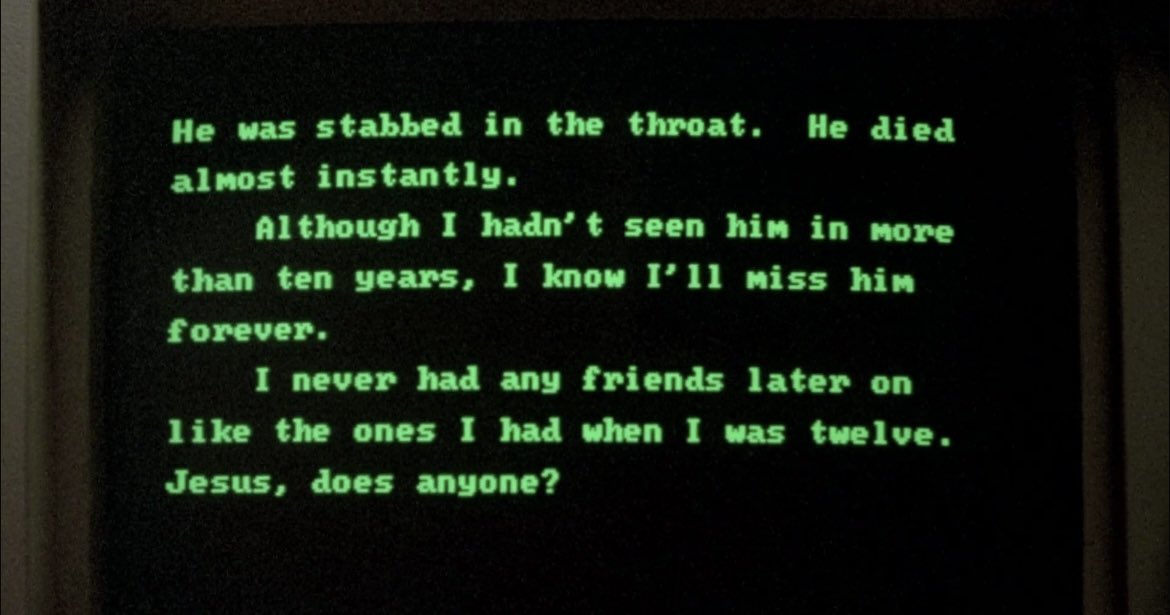 "i never had any friends later on like the ones i had when i was twelve. jesus, does anyone?" 

STAND BY ME was released 37 years ago today.