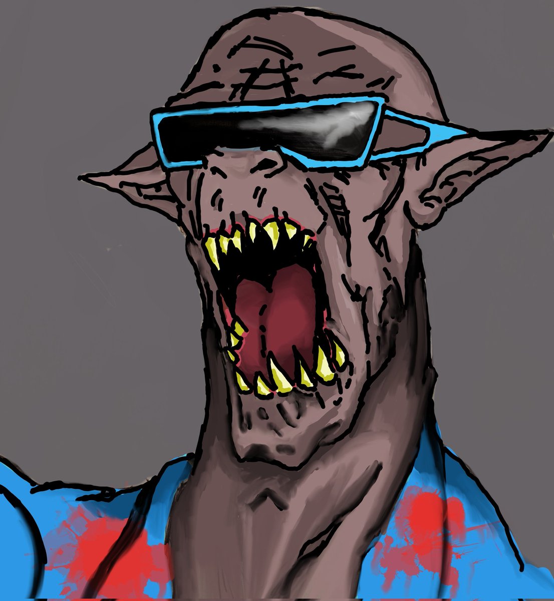 BeasleyArtWork's tweet photo. #zombie #art #artwork #ArtistOnTwitter #sketchbookpro #autodesk #sunglasses #deadisland2 #digital #digitalart #sketch #digitalpainting #painting #drawing #zombieart #Apocalypse #zombieapocalypse #dead #livingdead #TheWalkingDead https://t.co/HKF6hv9Ngh