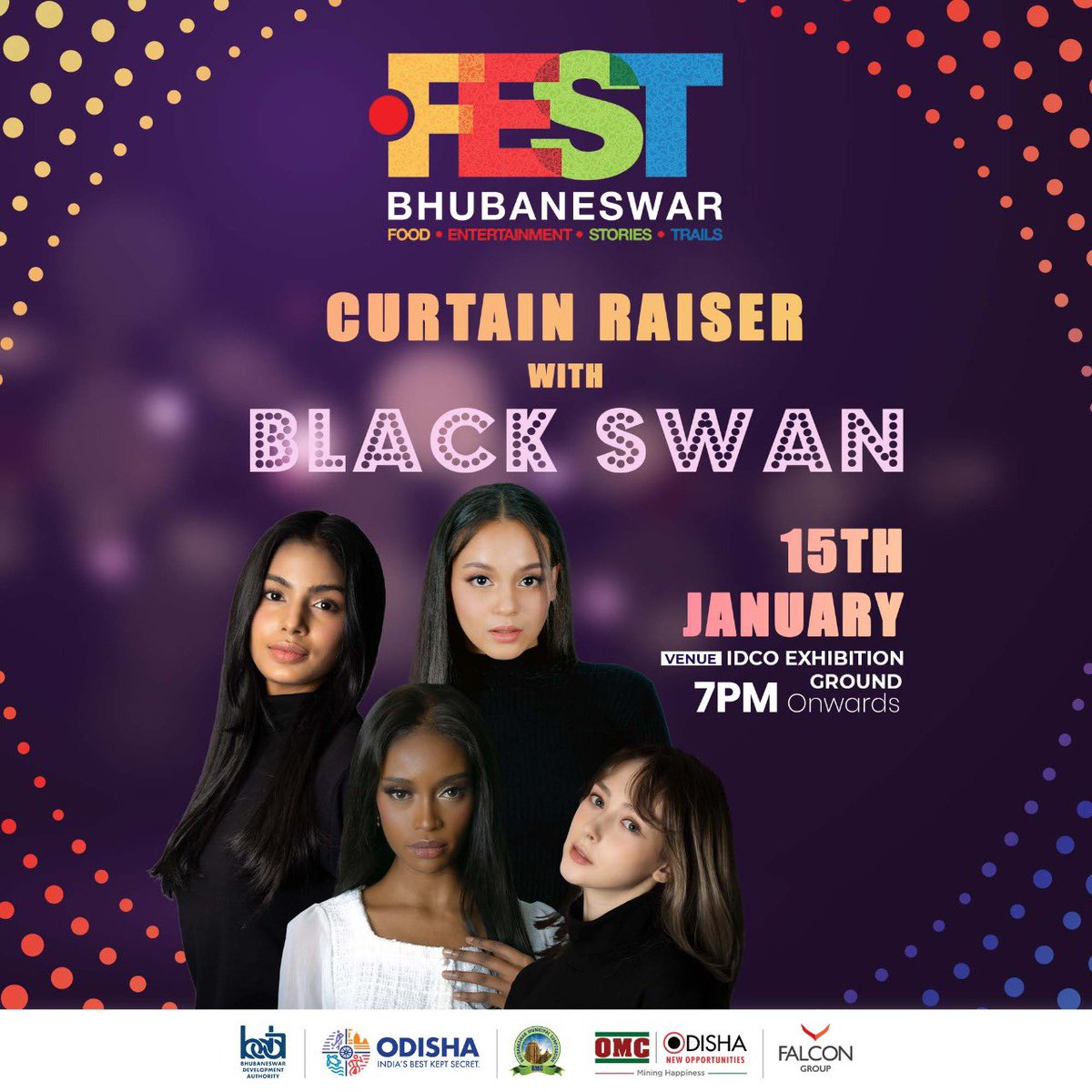 EkamraUtsav's tweet photo. Excited to welcome the young, talented, and energetic South Korean pop band @blackswan_drent to #dotFEST - a group which also features Odisha's Sriya Lenka. They'll be a part of the inaugural "Curtain Raiser" event of this mega celebrations.  
Be there and don't miss out! https://t.co/A3OpHVNAAd
