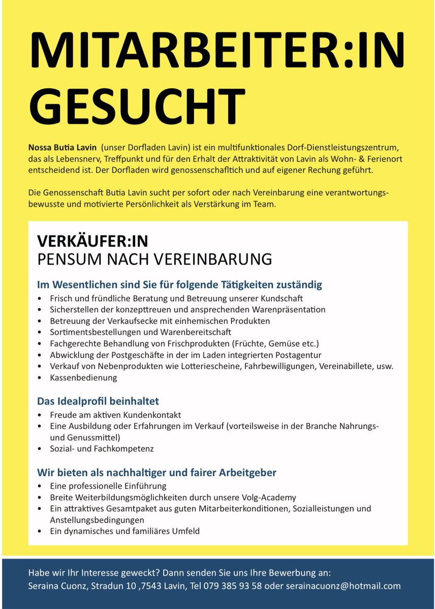 Fuschina's tweet photo. Werde Teil unseres Dorf-Dienstleistungszentrums https://t.co/NSNJXQ3j1G