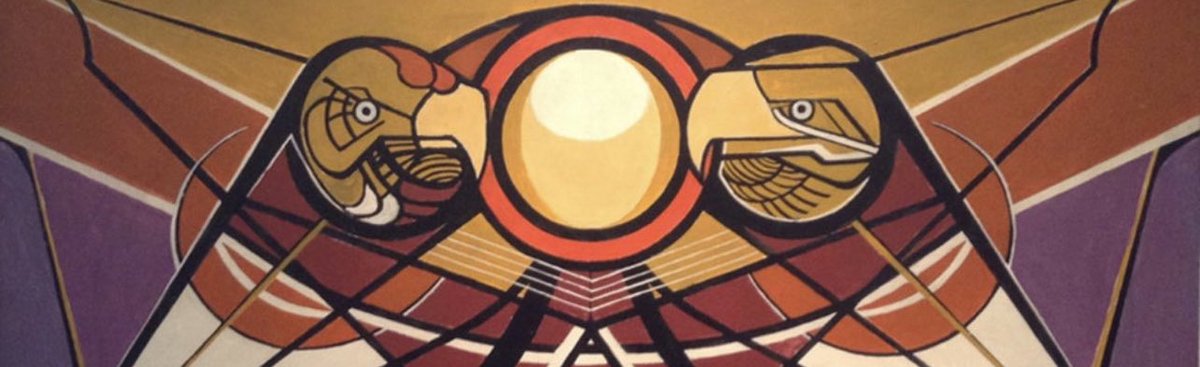 La imagen de fondo en nuestro perfil es el mural “Nuevo Simbolo Universitario” de David A. Siqueiros. El águila mexicana y el cóndor andino representan la unidad de Latinoamérica.