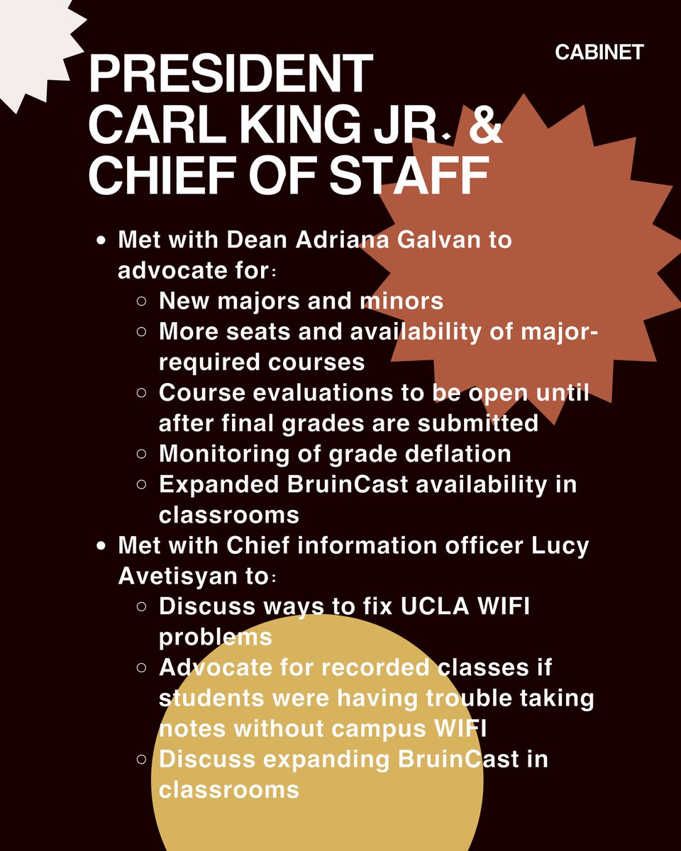 UCLA Student Body President tweet media