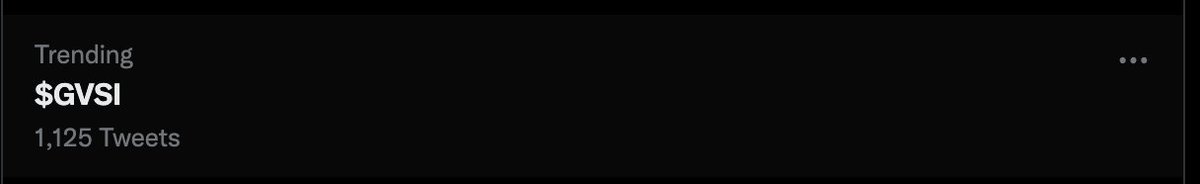 Demontrades_'s tweet image. $GVSI

#1 on IHUB most read boards, and trending on twitter for the 3rd day in a row.

Show me any other OTC stock that's EVER trended on twitter 😂😂

The slapping will be insanity. In this destroyed OTC market, everyone is dying for a run. This is the only stock that can do it.