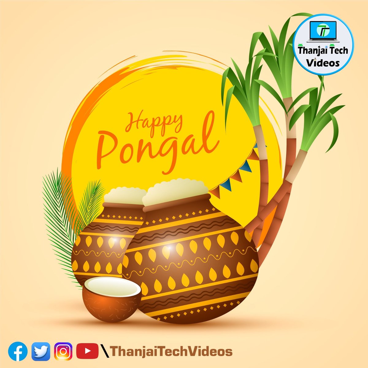 ThanjaiTech's tweet image. Wish you all Happy Pongal 🌾☀️🥥💐 

@GManikandanOffl 

#Pongal | #Pongal2023 #PongalWishes | #PongalFestival | #PongalSpecial | #ThanjaiTechVideos