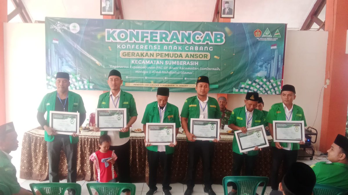 ansor_wonomerto's tweet photo. Selamat &amp; Sukses atas terlaksananya Konferancab Ansor Sumberasih 2023.
#Jelang1AbadNU 
#AnsorBromoTengger 
#SpiritBaruAnsorJatim https://t.co/eIoyG2Kp3i