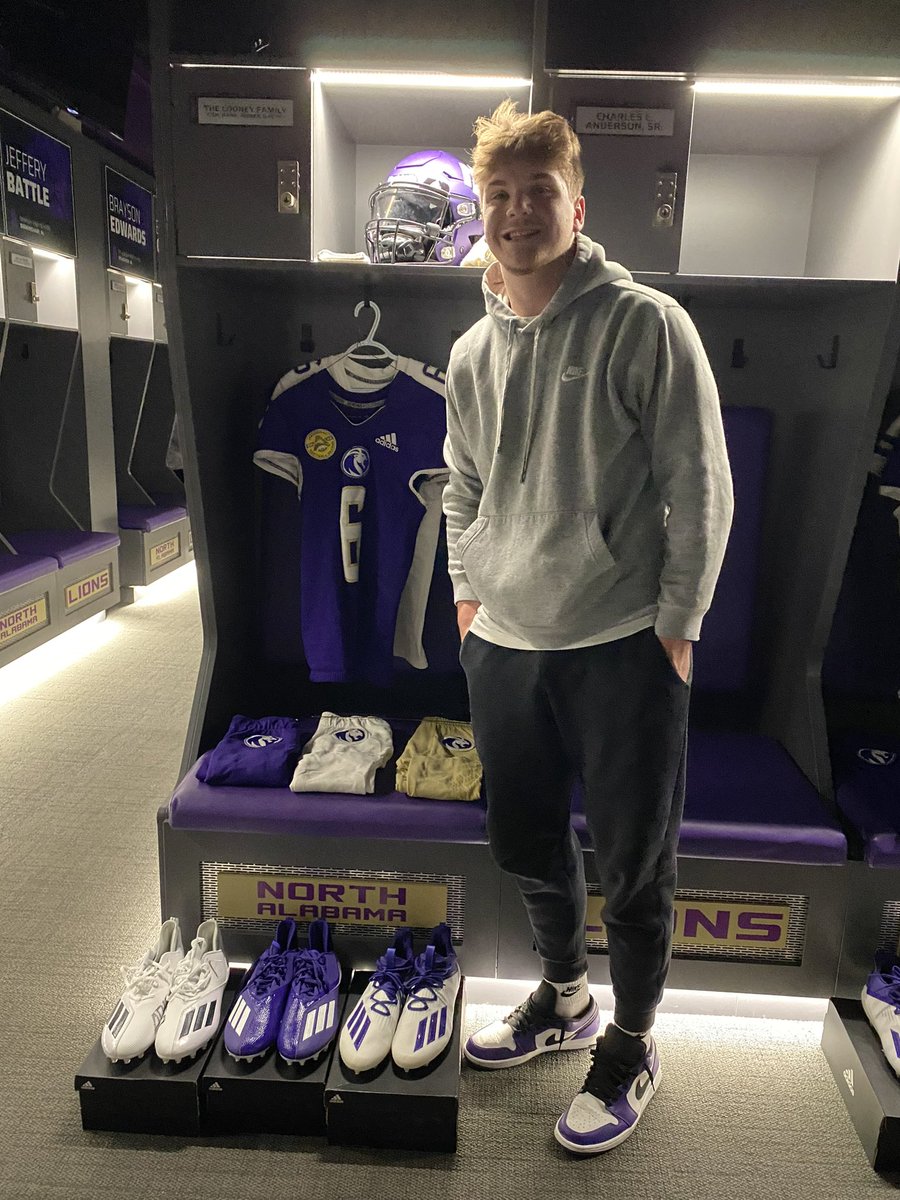Amazing weekend and blessed! <a href="/UNAFootball/">North Alabama Football</a> thank you for the official visit <a href="/BrentDearmon/">Brent Dearmon</a> <a href="/CoachCaraboa/">Brock Caraboa</a> <a href="/Coach_Carbine/">Caleb Carbine</a> <a href="/CoachStFelix/">Marc St.Felix 🇭🇹</a> <a href="/CoachKade_Glenn/">Kade Glenn</a>