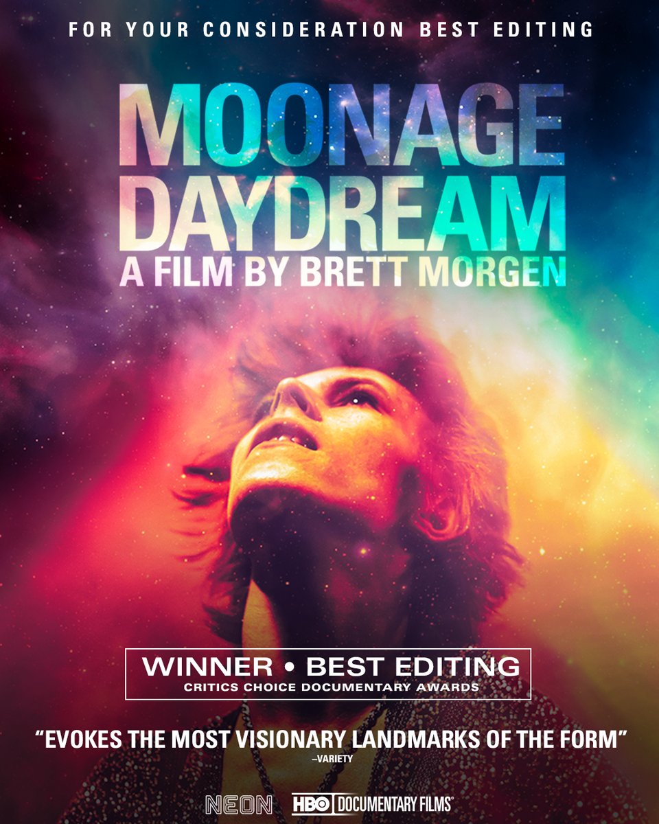 neonrated's tweet image. "Astounding. Among the best films about any artist or musician I've ever seen" 
- Vogue

Brett Morgen's MOONAGE DAYDREAM is “much like David Bowie himself--a one-of-a-kind cinematic experience that will blow you away." Watch now On Demand.