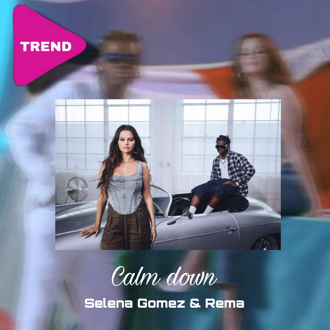 Trendnewsmix's tweet photo. Selena Gomez &amp; Rema
Calm Down
#SelenaGomez #Rema https://t.co/Hk4BPuwakg
