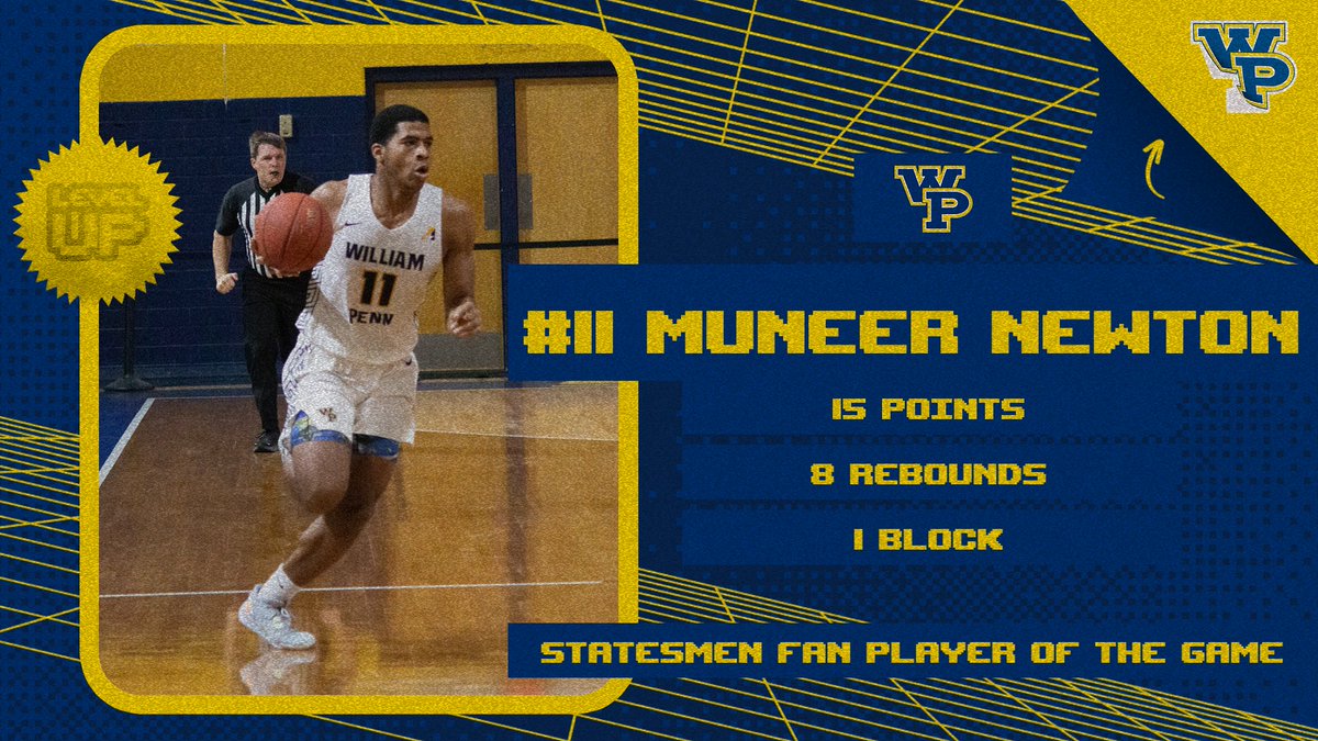 WPUGameDay's tweet photo. Emma Morts and Muneer Newton take home player of the game awards as basketball continues to roll at home in 2023 #statesmensweep🧹

Hit the link to download the app and vote during every game!! https://t.co/0j36aFLQjw https://t.co/VIzsQvWs1b