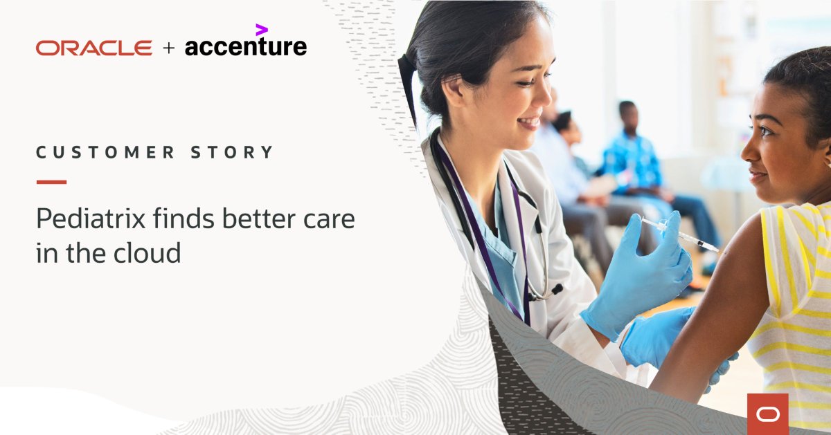 donannies's tweet photo. Partnering with @Accenture, @Oracle helped consolidate enterprise-wide systems and bring consistent back-office processes to Pediatrix’s network of practices. https://t.co/MDgQHWhLPX https://t.co/BL1NI4f21q