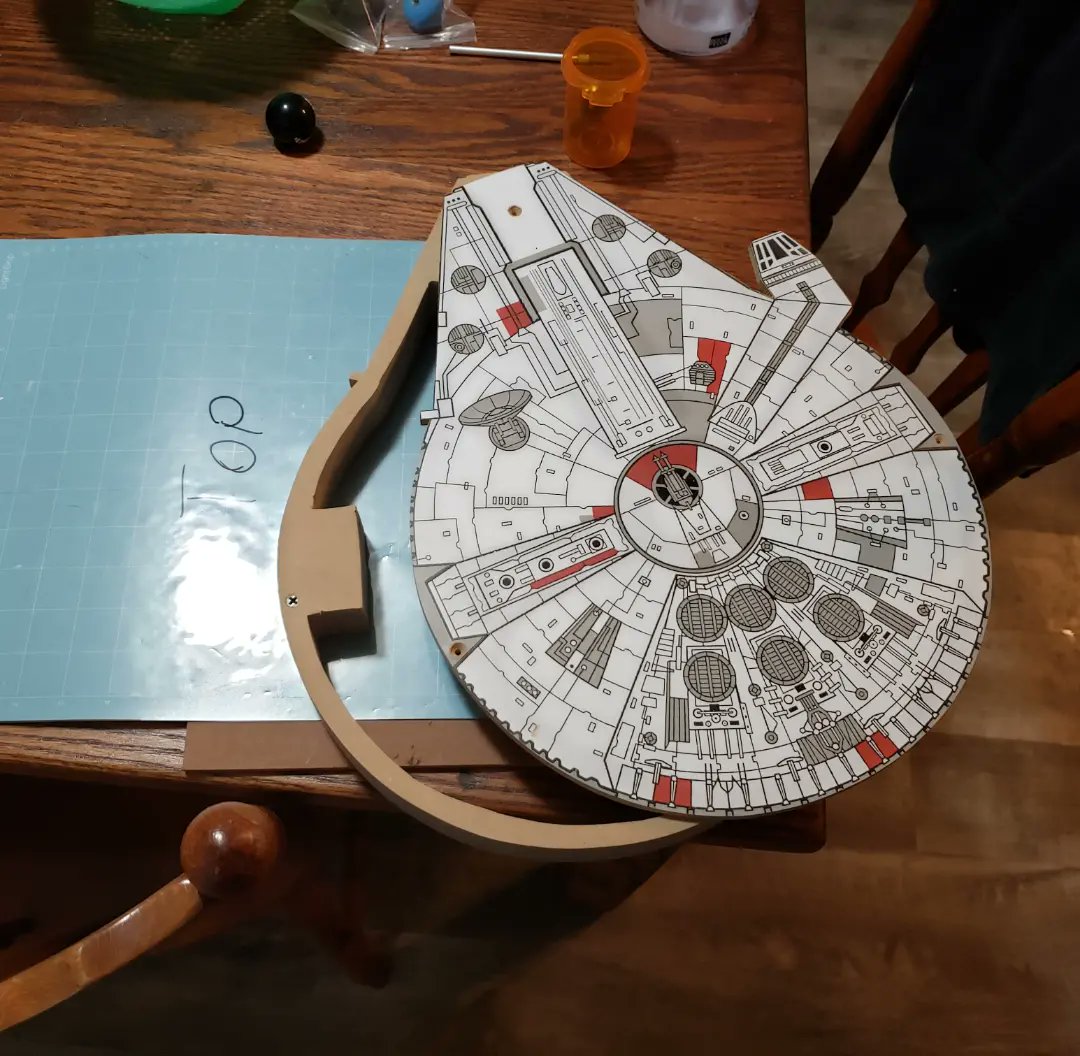 fightstickguy's tweet photo. It's coming together. Can't wait to finish up! #MillenniumFalcon #StarWars #fightstick #allbutton #FightstickGuy https://t.co/a14H6cEbEM