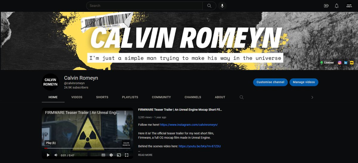 CalvinRomeyn's tweet photo. Thank you @TeamYouTube for helping me get my channel back from those hackers! I was only out for 48 hours thanks to them. https://t.co/y9G2CXsrcq