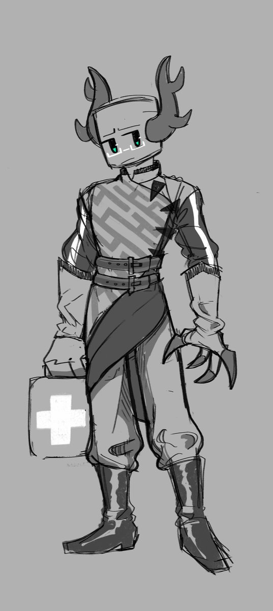 Soda_Stuff's tweet image. young medkit!! he&apos;s been through some stuff #phighting #robloxart