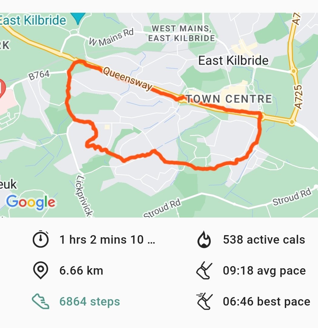 After a busy week at work with barely any time to log miles, it was a very wet and windy walk to log another 6.66km for @DoddieGump 🌧🌬☔️ #myname5doddie #MND #doddieaid2023