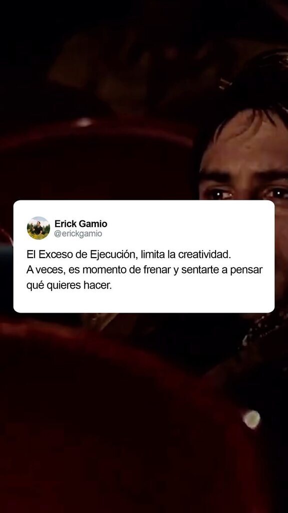 erickgamio's tweet photo. El Exceso de Ejecución, limita la creatividad.
A veces, es momento de frenar y sentarte a pensar qué quieres hacer.
#erickgamio #creatividad #ejecucion https://t.co/XyWEe0gJaK https://t.co/nOKWrF9RF6