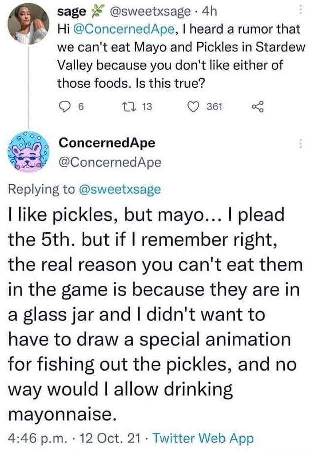 r/StardewValley on Twitter "But chowing down on an entire plate of