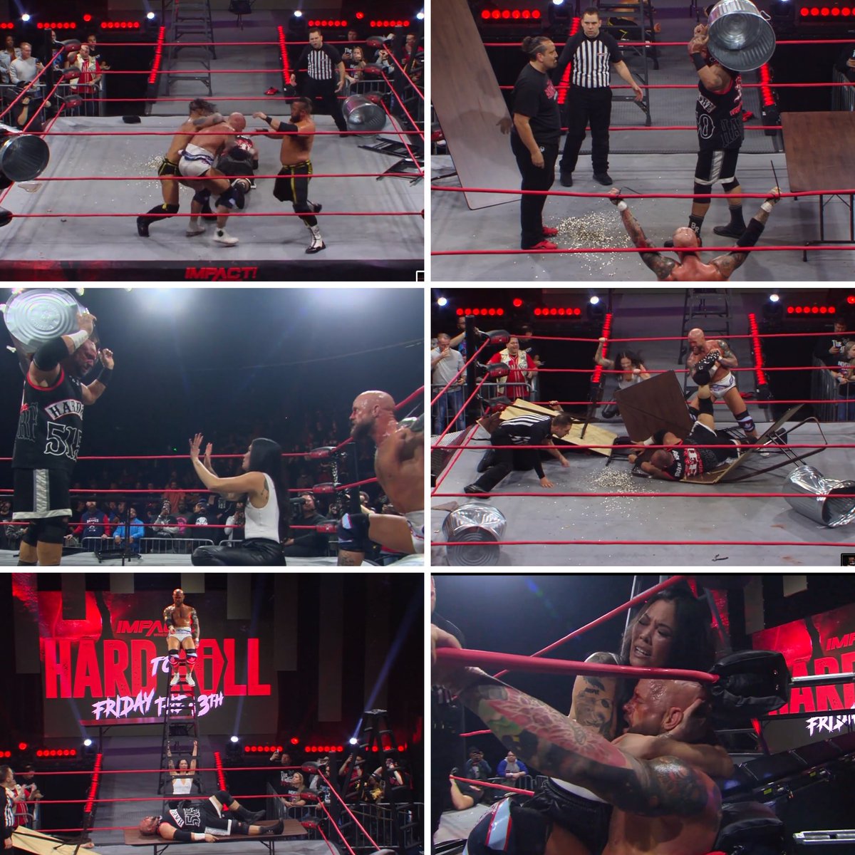onlylukaWfans's tweet photo. #HARDTOKILL y el opener fue violento, sangriento y dramático con #JOSHALEXANDER derrotando a #BULLYRAY #JasonHotch y #JonSkyler buscaron ayudar a BULLY, pero #TOMMYDREAMER ayuda al campeón, cuya esposa también interviene para agregar el drama final #impactwrestling https://t.co/O5TvlIEkDK
