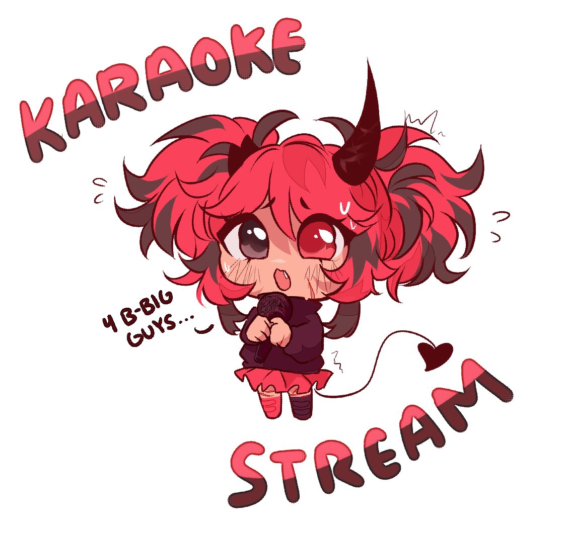 「The dreaded karaoke stream is finally he」|❤️Mely❤️ Demon princess of hell ψ(｀∇´)ψ (36/50)のイラスト