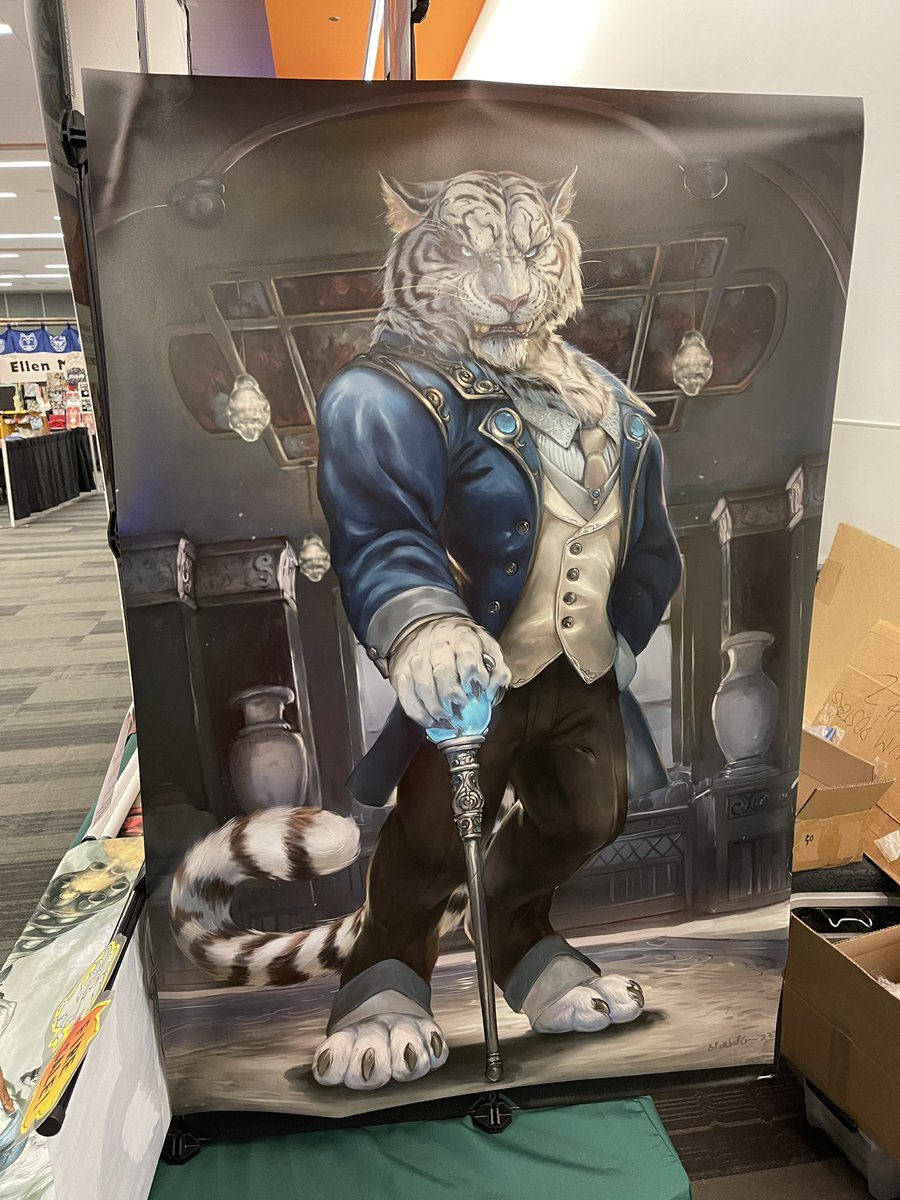 Mr. Cloudem is waiting for you at #furcon2023 (Come to dealers table 44-45) 🐯