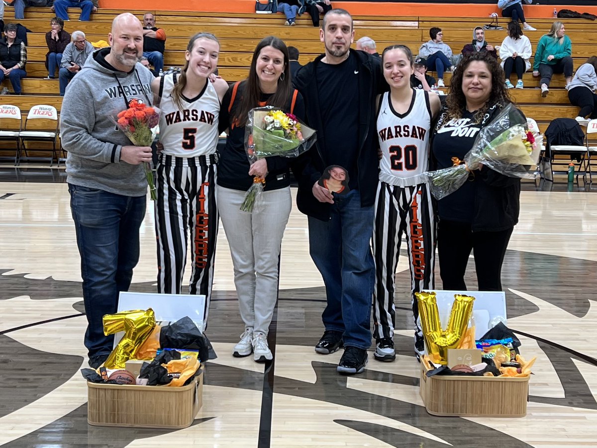 Warsaw_Tigers's tweet photo. Thank you Zoe and Viv! Good luck in your future endeavors and thank you for all you have contributed to Tiger Athletics! https://t.co/2c69CEyjWD