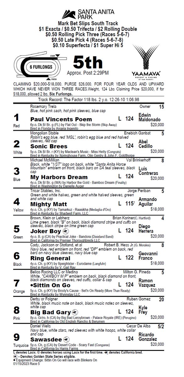 brujobh's tweet photo. Race 5 Sunday 
@santaanitapark #hipismo #hipismousa #americanas #picls #brujobh #horsehour #santaanitapark https://t.co/jnQSagGp6i