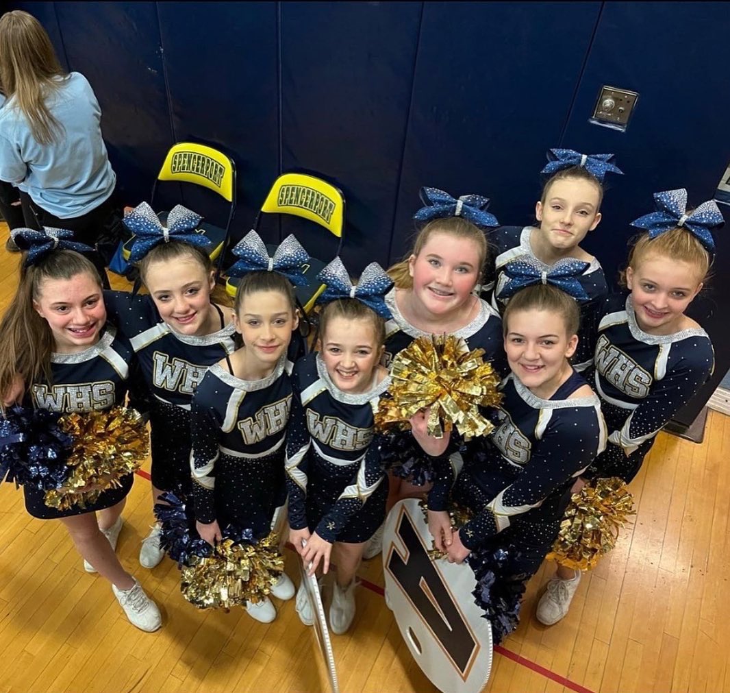 Spencerport Showdown 23’- ✨ Proud of our Modified &amp; Varsity ladies! They performed so well at their first competition today ! 👏 💙💛<a href="/WCSD_Athletics/">WayneCSD Athletics</a> <a href="/PrimetimeBall_/">Primetime585⭕️</a>