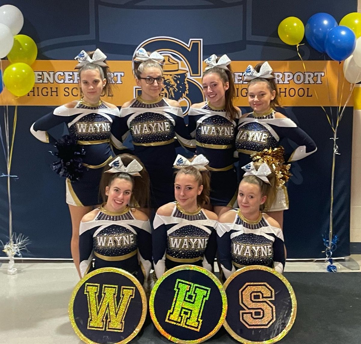 CheerWayne's tweet photo. Spencerport Showdown 23’- ✨ Proud of our Modified &amp; Varsity ladies! They performed so well at their first competition today ! 👏 💙💛@WCSD_Athletics @PrimetimeBall_ https://t.co/1C48go4lOx