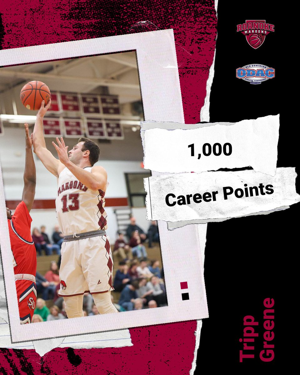 🚨 MAROONS WIN! 🚨 <a href="/RoanokeMBB/">Roanoke Men's Basketball</a> knocks off Shenandoah from inside the Bast Center Gym, 98-64, as <a href="/trippgreene11/">Tripp Greene</a> scores his 1,000th career point as #13 finishes with 13 points against the Hornets! #GoNoke