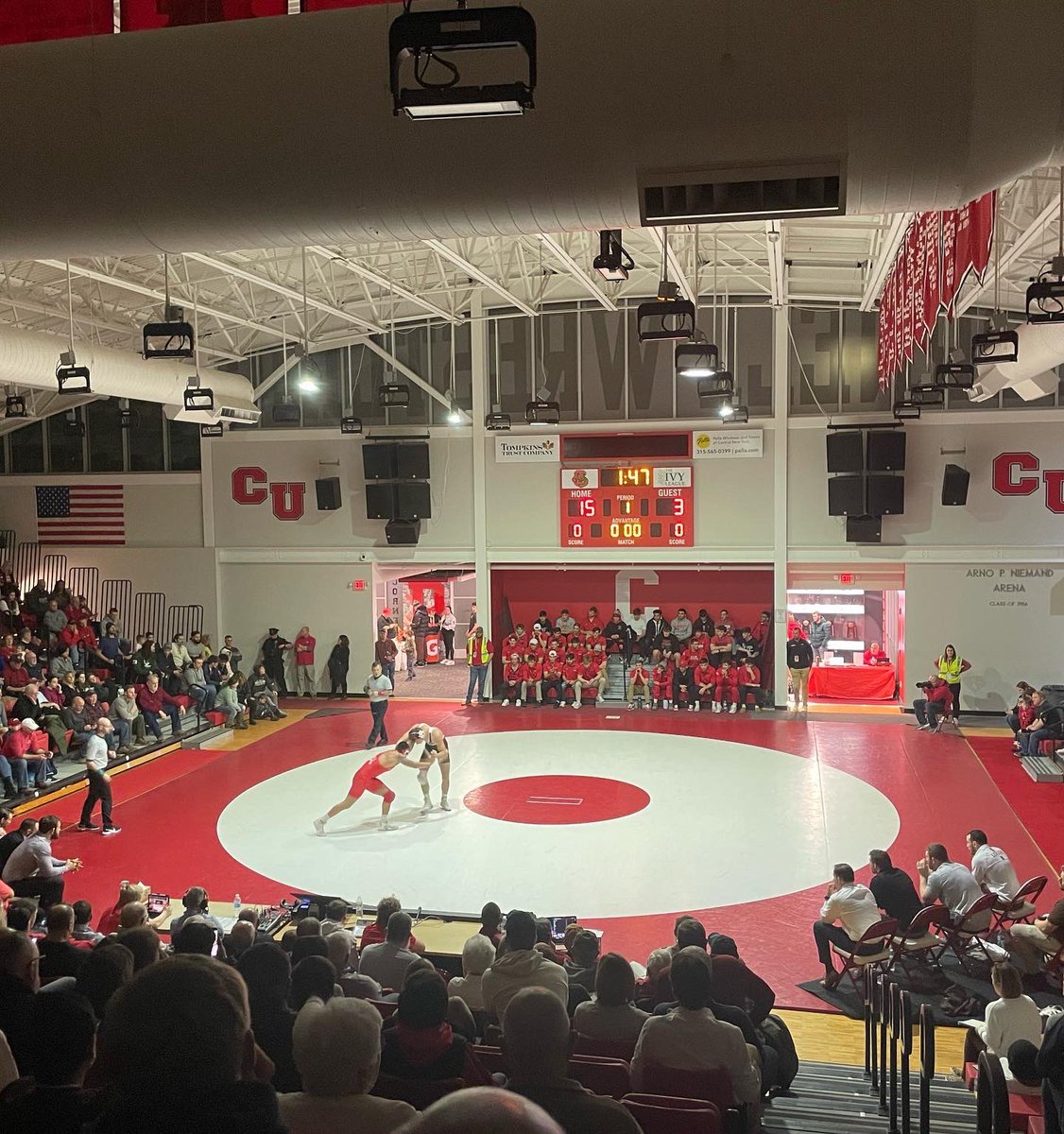 bellefontewrest's tweet photo. Finishing the weekend off by watching two Top 25 NCAA Division I teams compete #7Cornell & #25 Lehigh https://t.co/ocPqwZaayD