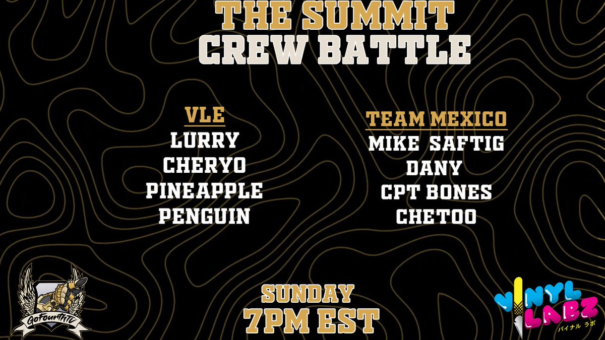 iGRUESOME_FGC's tweet photo. - Today we send our first team home with losers semi's of the #summit2 crew battle!
- team VLE vs Team Mexico duke it out to stay alive
- Tune in at 7pm est
- support the matcherino and the stream tap inn
- https://t.co/UchchYYp89
- https://t.co/WHi619Xxlz https://t.co/9rbW8dkjin