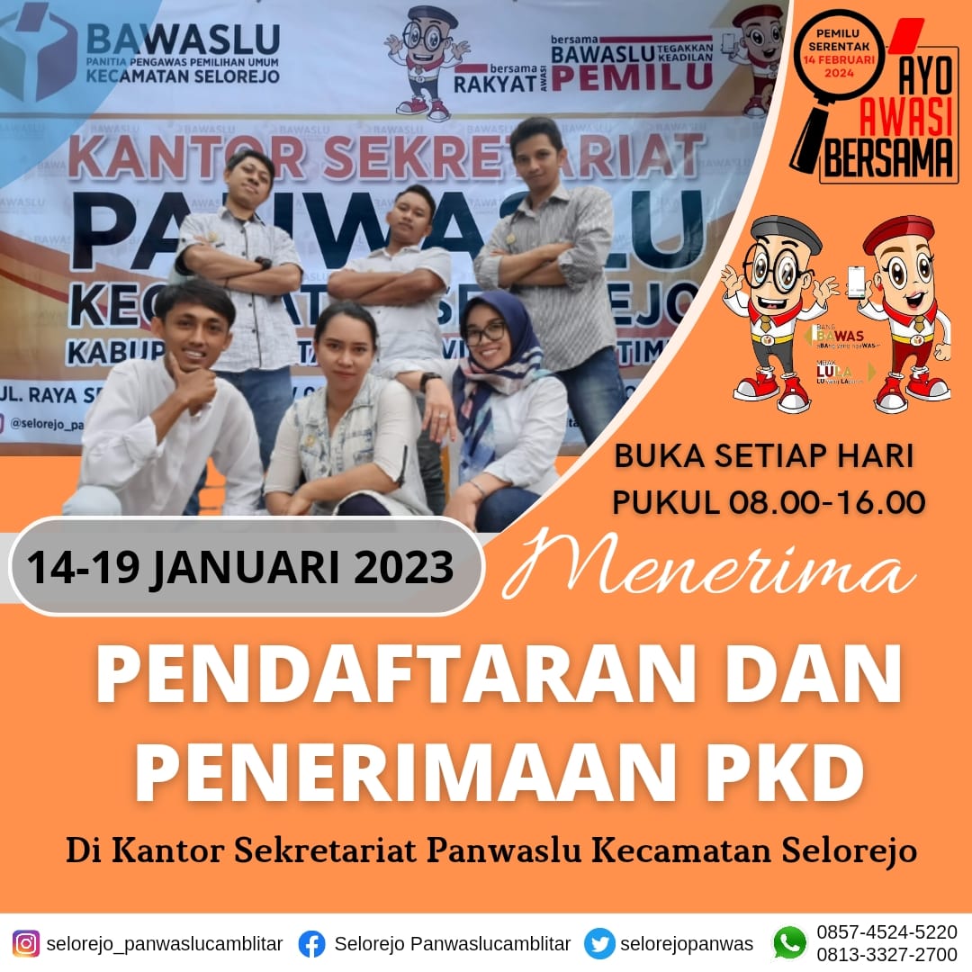 selorejopanwas's tweet photo. #SahabatBawaslu
#panwaslukecamatanselorejo
#bawaslukabupatenblitar
#bawaslumengawasi
#bawasluberkolaborasi
#ayoawasibersama
#pemilu2024
#selorejo https://t.co/S7H0PcKzzi