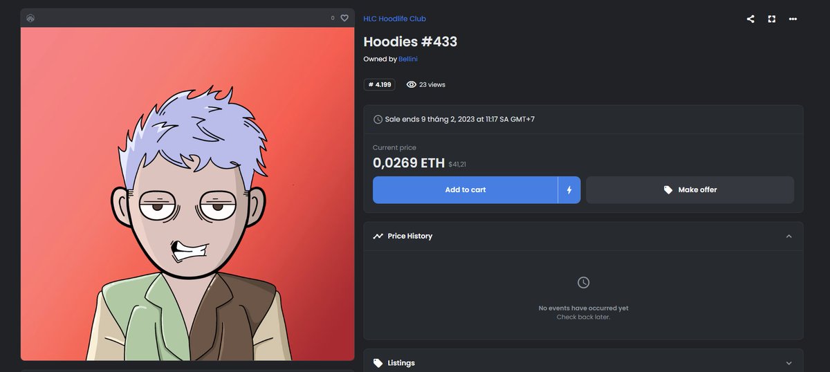 TMxCrypto's tweet photo. 🌈[@TriMaiMS] x [@HoodlifeClub]🌈
💥Giveaway  $NFT trị giá ~ 40$
🎯Thể lệ:
Follow twitter:
@TriMaiMS 
@hoade_WK 
@HoodlifeClub
 
Retweet là like post này, comment 1 số từ 0-399 mà bạn nghĩ sẽ trúng giải https://t.co/xn8d8Poamg