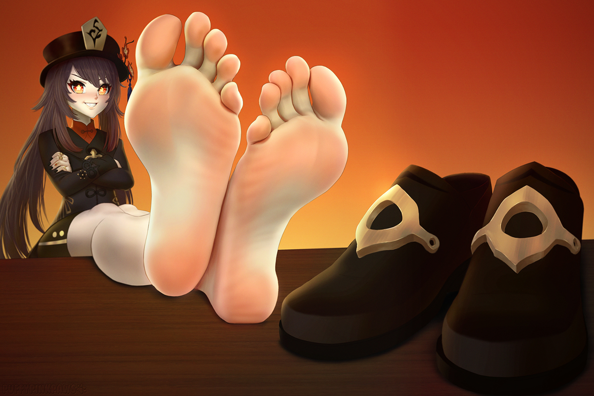 COMMISSION: Hu Tao #HuTao #GenshinImpact #Genshin #barefoot #feet #foot #sole #soles #足フェチ #足裏 pixiv.net/artworks/10452…