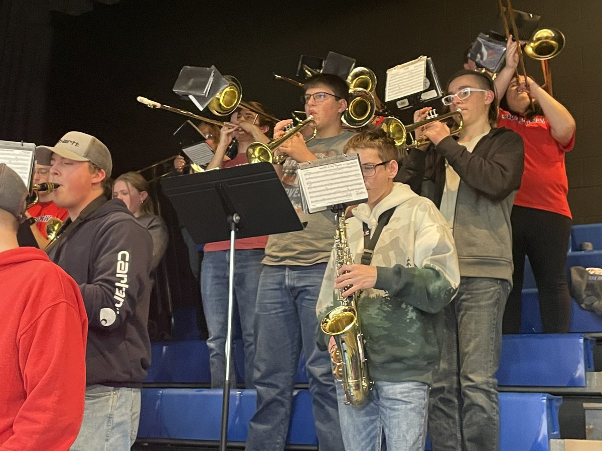 AllisonGerken's tweet image. Patriot Pep Band bringing energy to tonight’s boys’ basketball game! @PHPatriotMusic #phstrong