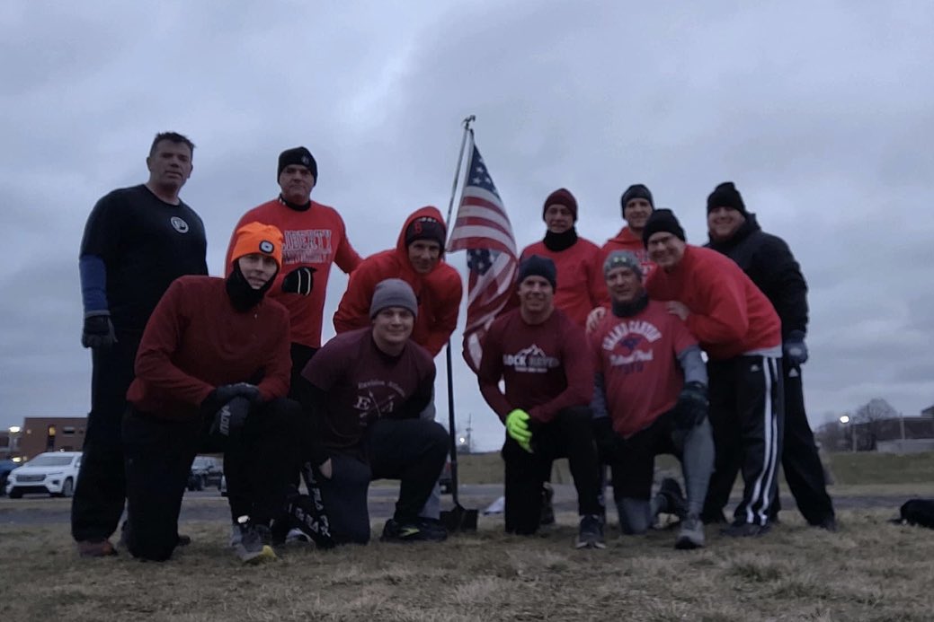 This morning we honored our F3 brother Cardinal from @F3Knoxville by completing his planned VQ.  Continued prayers being lifted up for his family.  #cardinal