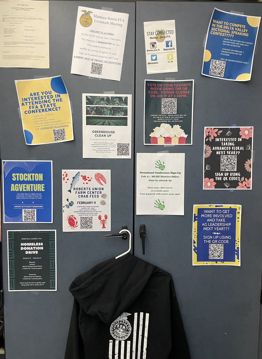 💛💙💛💙New term, new classes, new students!!  Multiple ways to get involved and have FFA make a positive difference in your life!! See your ag teacher if you have any questions!!💙💛💙💛