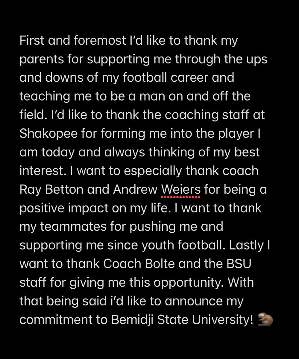 Let’s Work…🦫
<a href="/CoachBetton44/">Ray Betton</a> <a href="/CoachBolte/">Brent Bolte</a> <a href="/CoachMcLin/">Marcus McLin</a> <a href="/SaberFootball16/">Shakopee Football</a> <a href="/BSUBeaversFB/">Bemidji State Football</a>