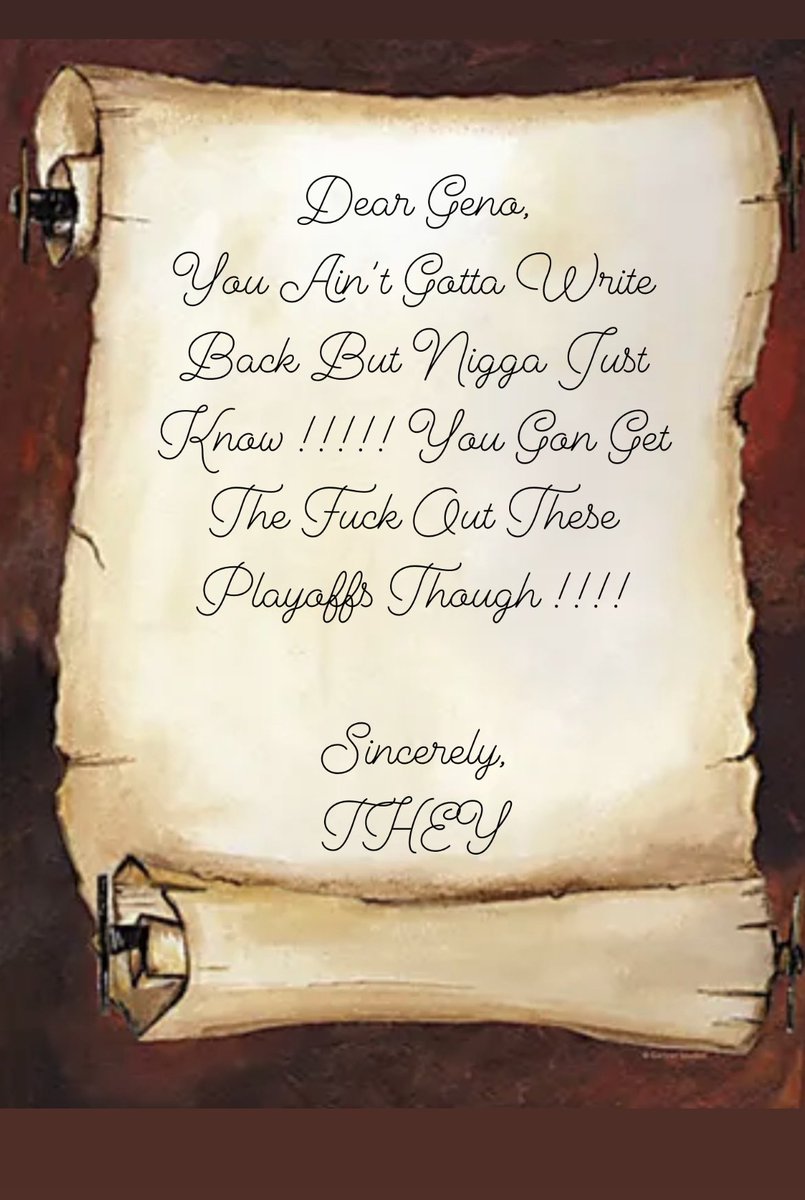 Yooooo Geno.. You Got Some Mail 😭