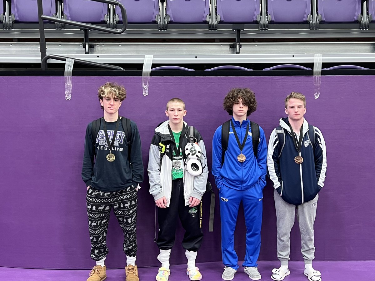 Your LSW Titan GKC suburban conference tournament medalists. Zach Pruitt 4th, Grady Mortensen 2nd, &amp; Nate Moore 3rd. Kallen Koelzer and Jaxton Fetters also placed 5th.