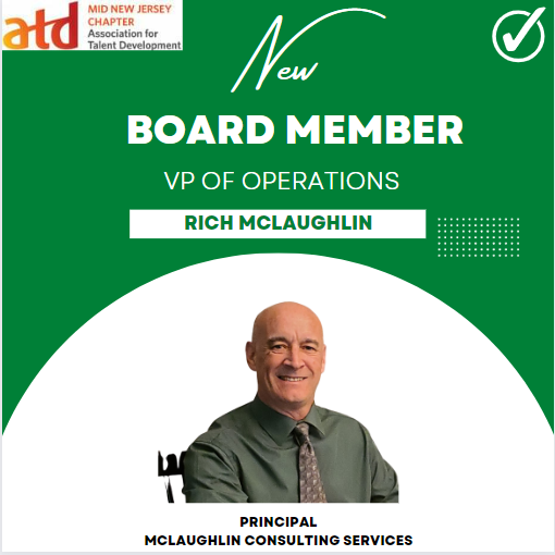Welcome Rich McLaughlin (Principal McLaughlin Consulting Services) to his new role as VP of Operations of Mid NJ ATD!! #MidNJATD midnjatd.org linkedin.com/in/richmclaugh…