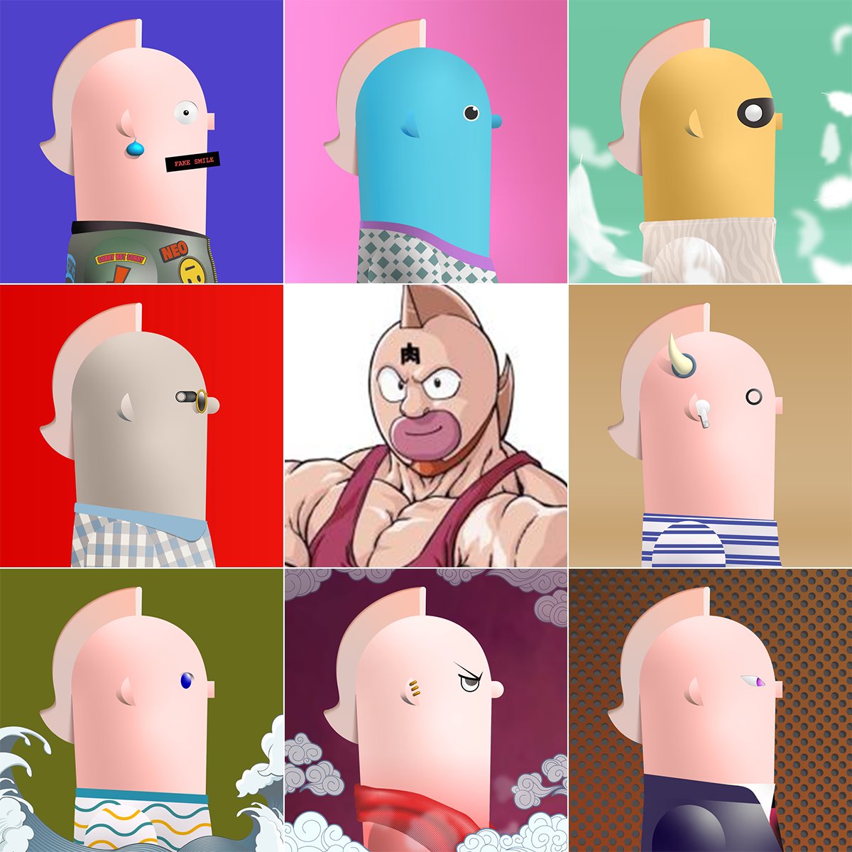 We're Kinniku's of Mole Town 💪

Mole Town Friends is Indie Artist's Solo Project.
This project is a generative art built with 5K NFTs based on the ETH blockchain. CC0
opensea.io/collection/mol…
#NFTS  #mtfriends