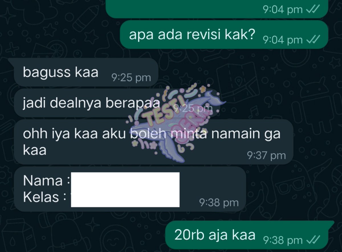jasalucu's tweet photo. RATUSAN TESTI SERA 
[jasalucu]

✅ jasa cek turnitin dan jual akun turnitin no repository 
✅ sewa zoom pro dan upgrade zoom pro
✅ joki / jasa design poster
✅ joki tugas ppt

DM atau WA aja yuk kalau berminat 🦋
https://t.co/1LglKTr94p https://t.co/i4QYA5do68