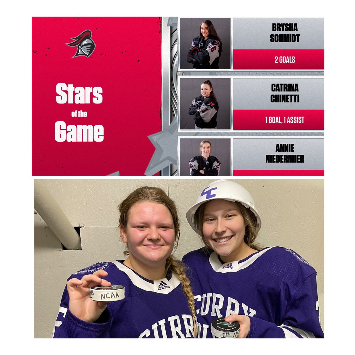 So proud of our alum Brysha Schmidt ‘22 and Tommi Nash ‘22! Keep up the great work! 💙💪🏻 #stangsincollege @millbrkmustangs