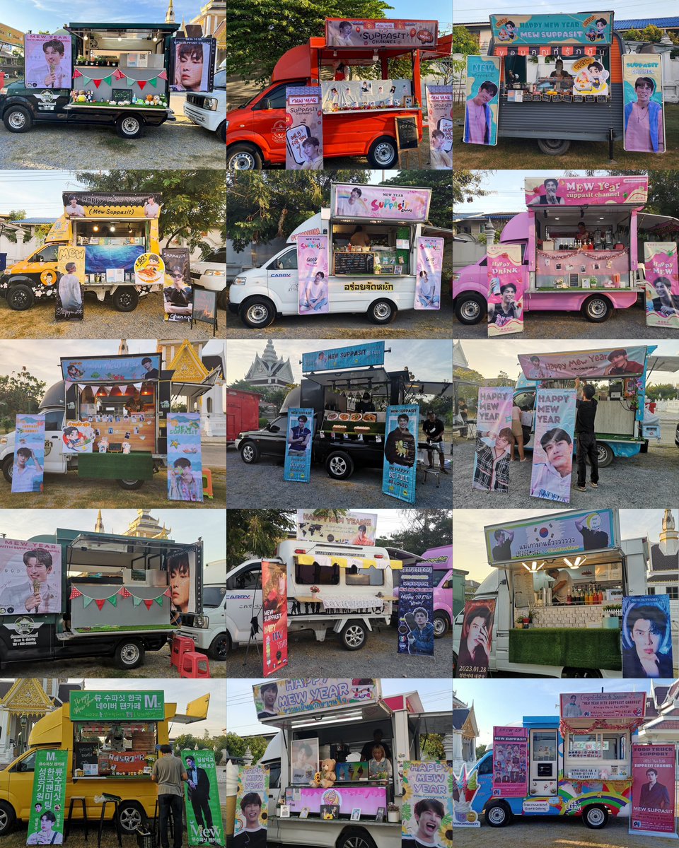 mewmorie's tweet photo. food trucks for Mew &amp; Mewlions 🥺❤️ so much looove~ ✨

SUPPASIT CHANNEL 2023
#SuppasitCHMewYear @MSuppasit https://t.co/CDSjVzWpK5