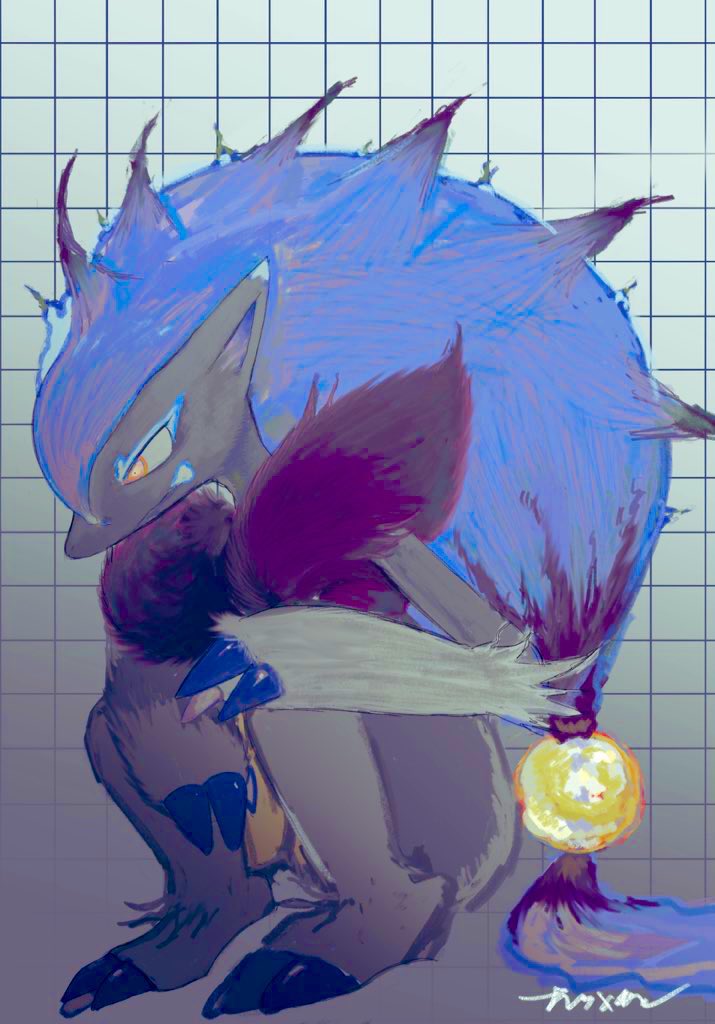 「#絵を彩度100にすると超派手彩度低い色を使いがちなのですごい新鮮 」|ﾅﾂﾒｶﾝのイラスト