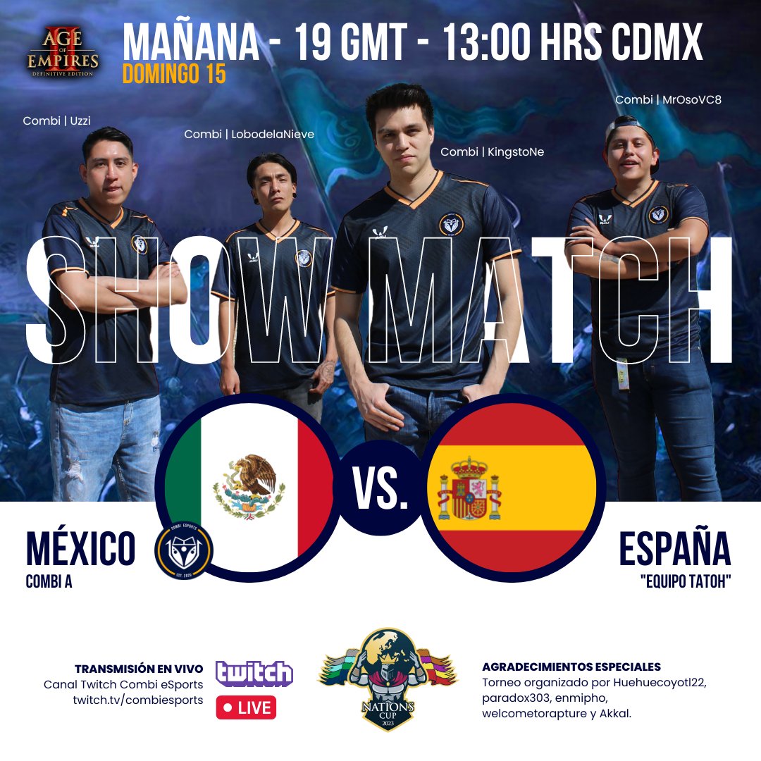 uxmalesports's tweet photo. 🚨¡¡¡Mañana!!! 🚨 nos vemos que la PODEROSA Combi A hace debut en el año y comienza esta carrera 2023 con NITRO!!! Mañana vamos a vibrar al ritmo de la Combi Completa, 🚐 NO PUEDEN FALTAR 19 GMT - 13:00 hrs CDMX por el Canal de Twitch! 🥳https://t.co/B7Bcy9Qy8p #SubeteALaCombi https://t.co/zT2u91g0Rk
