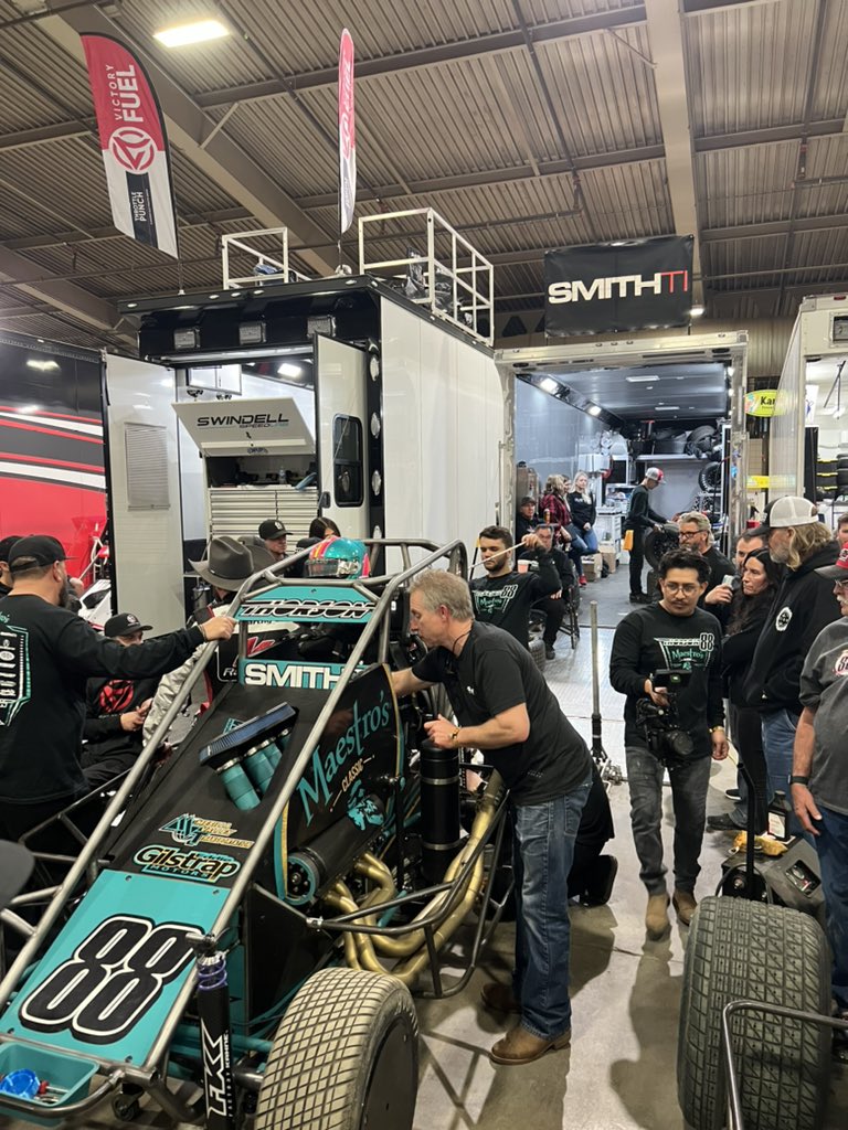 Making some final adjustments before tonight’s Feature!